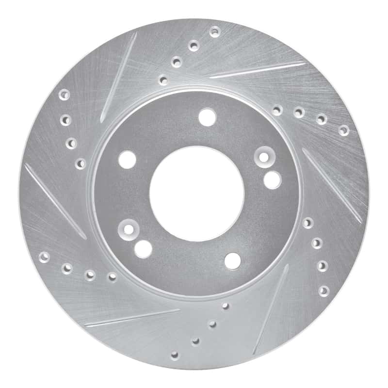 R1 Concepts — R1 10-11 Kia SOUL Front Left Drilled & Slotted Silver Brake Rotor
R1 Brake Rotor Drill - view 1