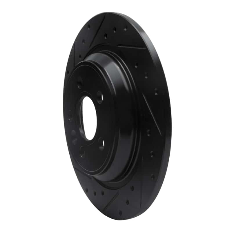 R1 Concepts — R1 07-18 Volvo V60 Cross Country Rear Left Drilled & Slotted Black Brake Rotor
R1 Brake Rotor Drill - view 2