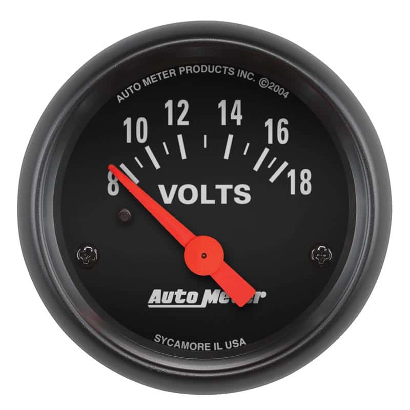 AutoMeter — Autometer Z-Series 52mm 8-18 Volts Voltmeter Gauge
GA 2" VOLT 18V Z - view 2