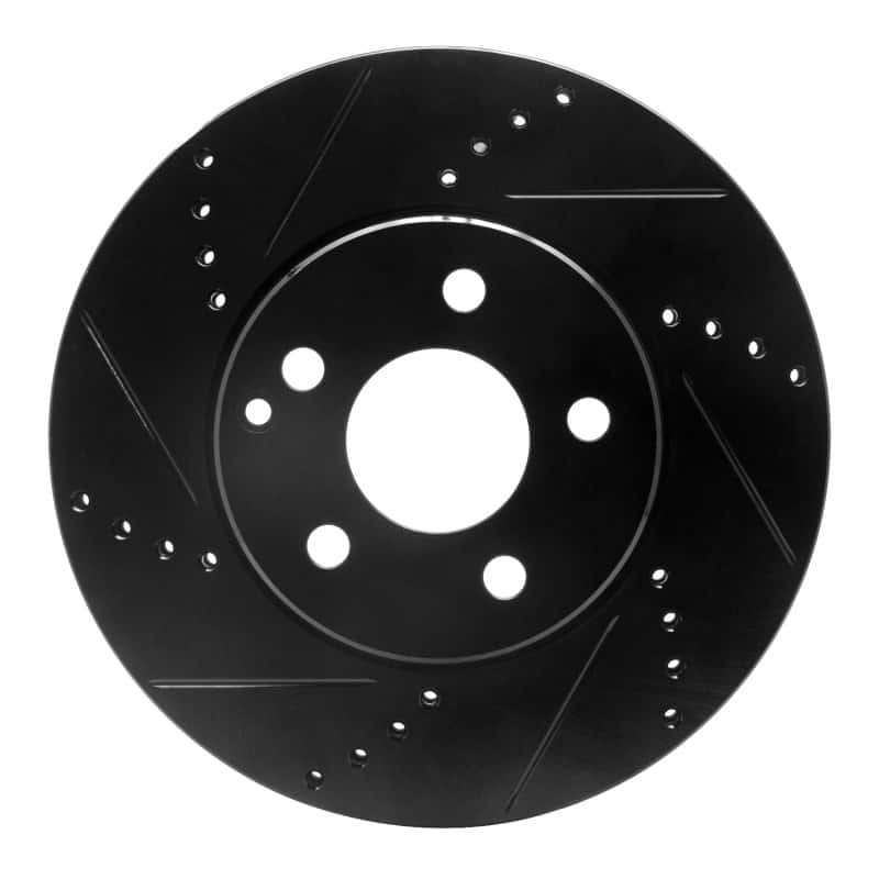 R1 Concepts — R1 03-09 Mercedes-Benz E320 Front Left Drilled & Slotted Black Brake Rotor
R1 Brake Rotor Drill - view 1