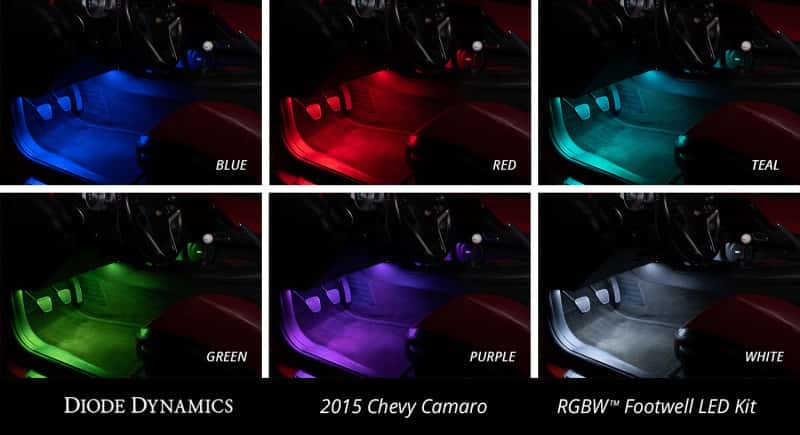 Diode Dynamics — Diode Dynamics RGBW Footwell Strip Kit 2pc Multicolor - view 5