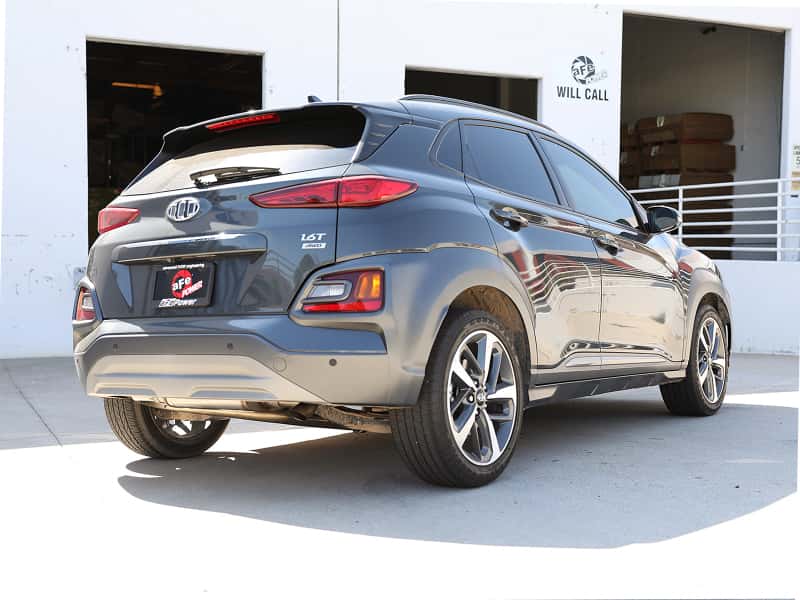 aFe — aFe Takeda 2-1/2in 304 SS Axle-Back Exhaust 18-21 Hyundai Kona L4 1.6L (t)
Axle-Back Exhaust - view 3