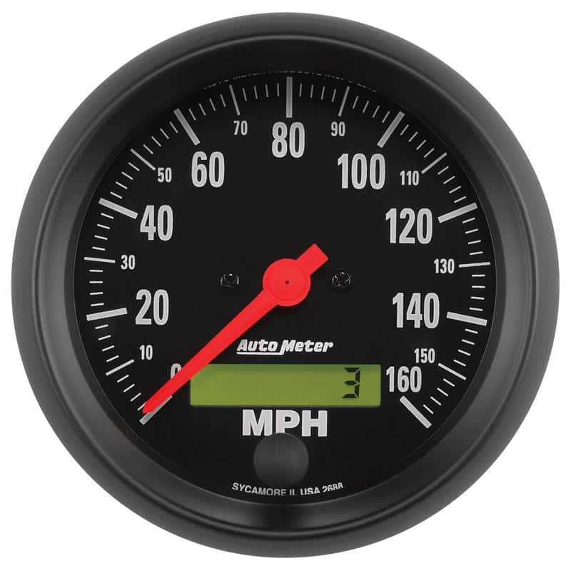 AutoMeter — Autometer Z-Series 3 3/8in 160 MPH Electric Speedometer w/ LCD Odometer
3.4" SPD 160MPH EL Z - view 2
