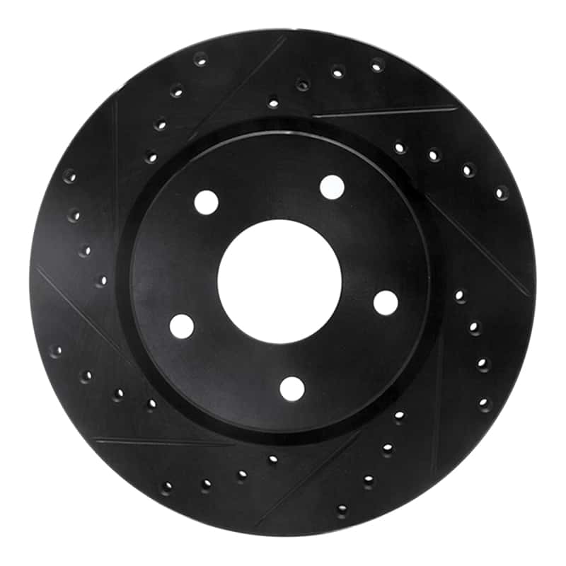 R1 Concepts — R1 08-16 Chrysler Town & Country Front Left Drilled & Slotted Black Brake Rotor
R1 Brake Rotor Drill - view 1