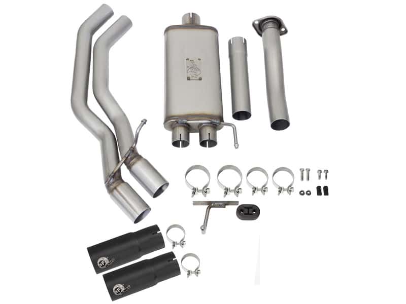 aFe — aFe Rebel Exhausts 3in SS Cat-Back 15-16 Ford F-150 EcoBoost V6 2.7/3.5L V8 5.0L w/ Black Tips
Cat-Back Exhaust - view 7