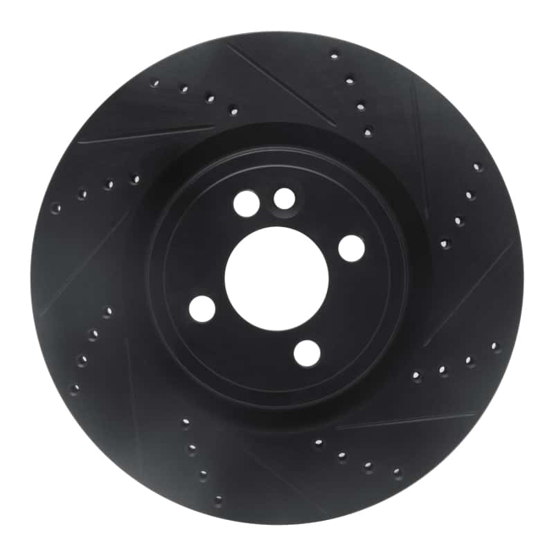 R1 Concepts — R1 09-14 Mini Cooper (Excl Clubman) Front Right Drilled & Slotted Black Brake Rotor
Disc Brake Rotor - view 1
