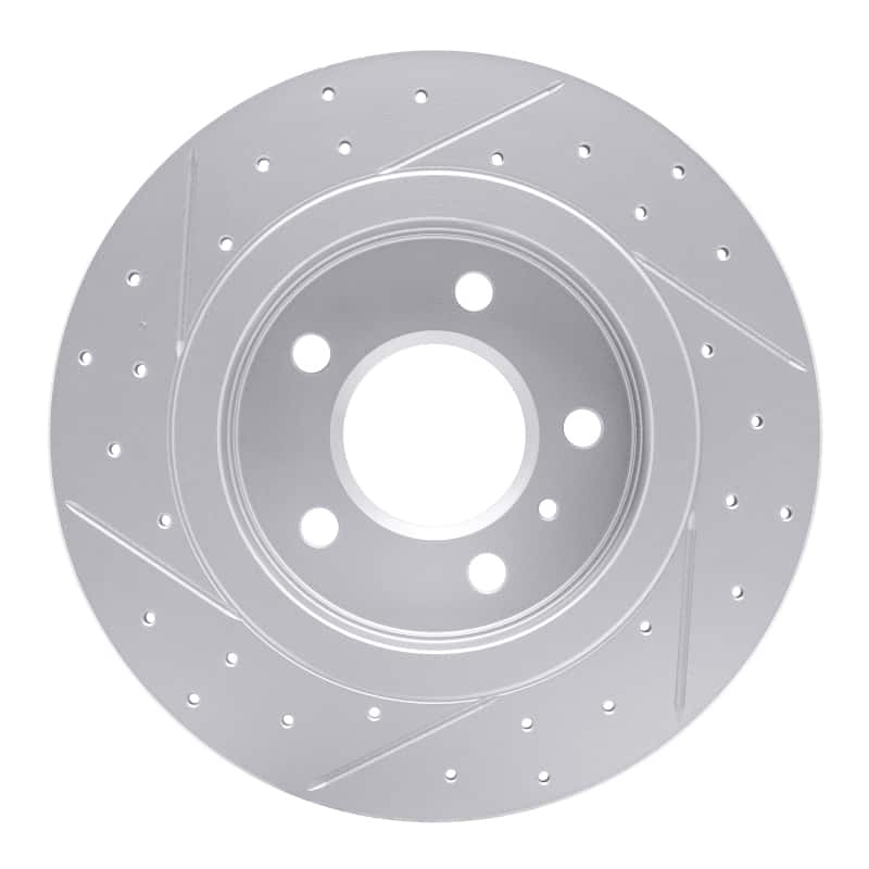 R1 Concepts — R1 06-11 Buick Lucerne Rear Right Drilled & Slotted Geo-Carbon Rotor - view 5