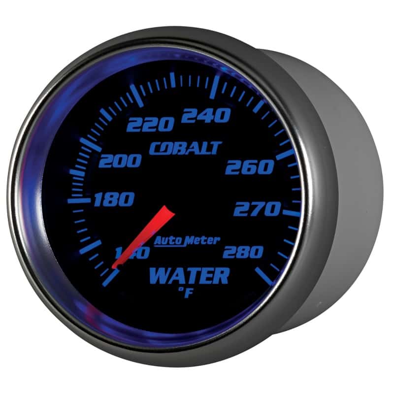 AutoMeter — Autometer Cobalt 66.7mm 140-280 degree F. Water Temperature Gauge
GA 2.6" WT 280F M CB - view 9