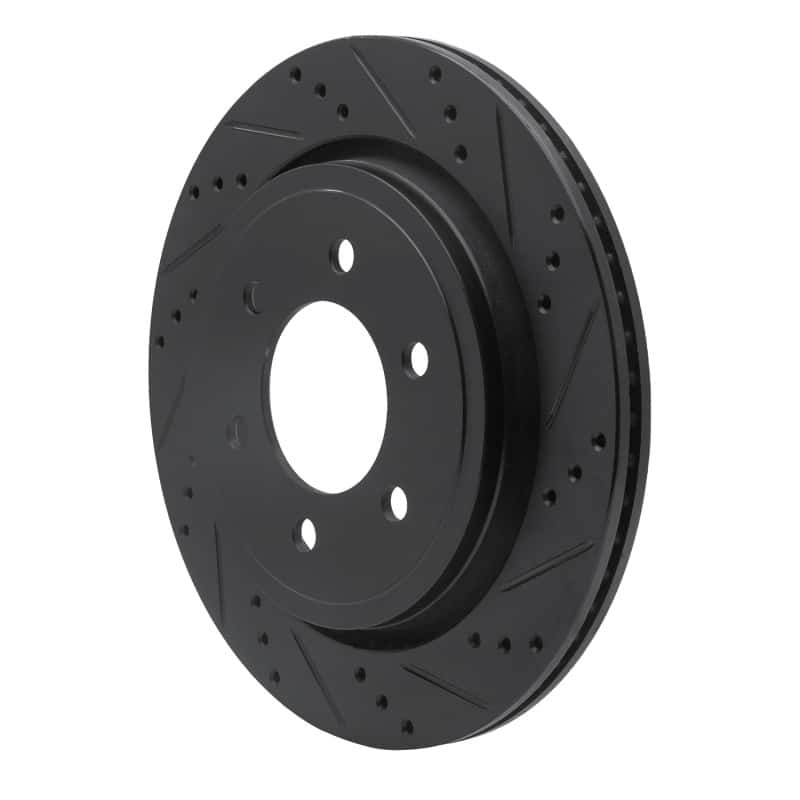 R1 Concepts — R1 15-17 Ford F-150 RWD Rear Right Drilled & Slotted Black Brake Rotor
R1 Brake Rotor Drill - view 2