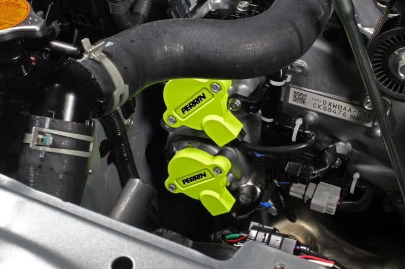 Perrin Performance — PERRIN 13-26 Subaru BRZ / Scion FR-S / Toyota 86 & GR86 Cam Solenoid Cover - Neon Yellow - view 4