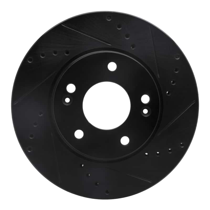 R1 Concepts — R1 17-22 Hyundai Ioniq Front Right Drilled & Slotted Black Brake Rotor
R1 Brake Rotor Drill - view 1