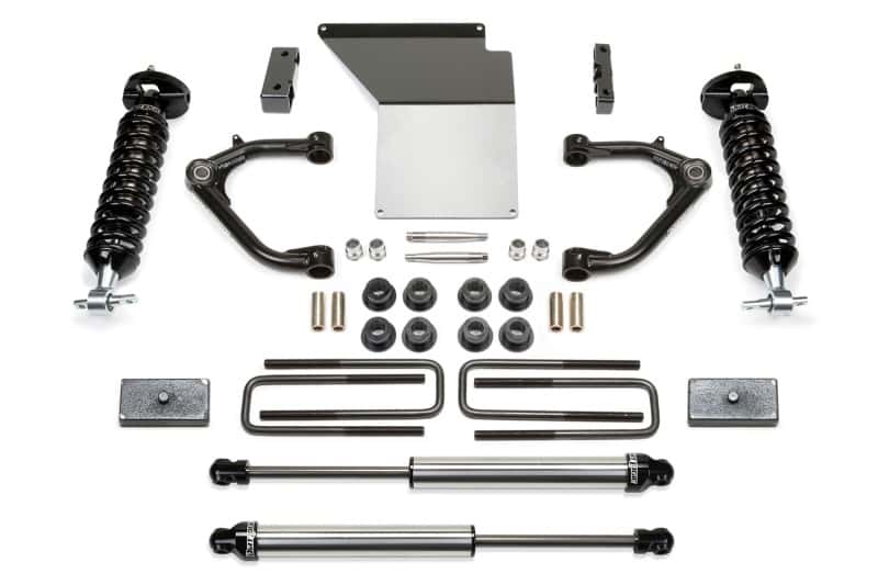 Fabtech — Fabtech 07-18 GM K1500 w/OE Forged UCA 3.5in UCA System w/DL 2.5 Coilovers & Rear DL Shocks
LiftKtSuspComponent - view 1