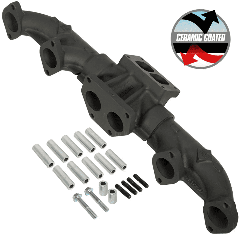 BD Diesel — BD Diesel Pre-2002 ISX / Cummins Signature 600 ISX T6 Ceramic Coated Exhaust Manifold - view 3