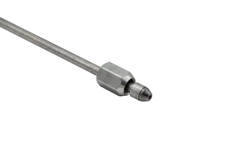 Fleece Performance — Fleece Performance 12in High Pressure Fuel Line (8mm x 3.5mm Line, M14x1.5 Nuts) - view 3