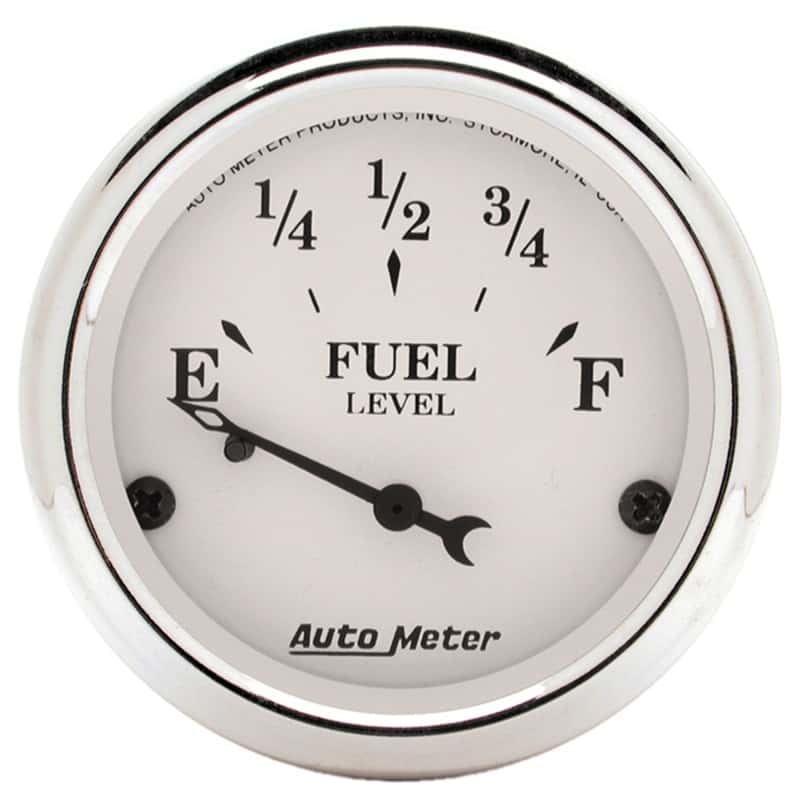AutoMeter — Autometer 2-1/16in 0-90 Fuel Level Air-Core GM Old Tyme White Gauge
2" FUEL LEVEL, 0 E/9 - view 2