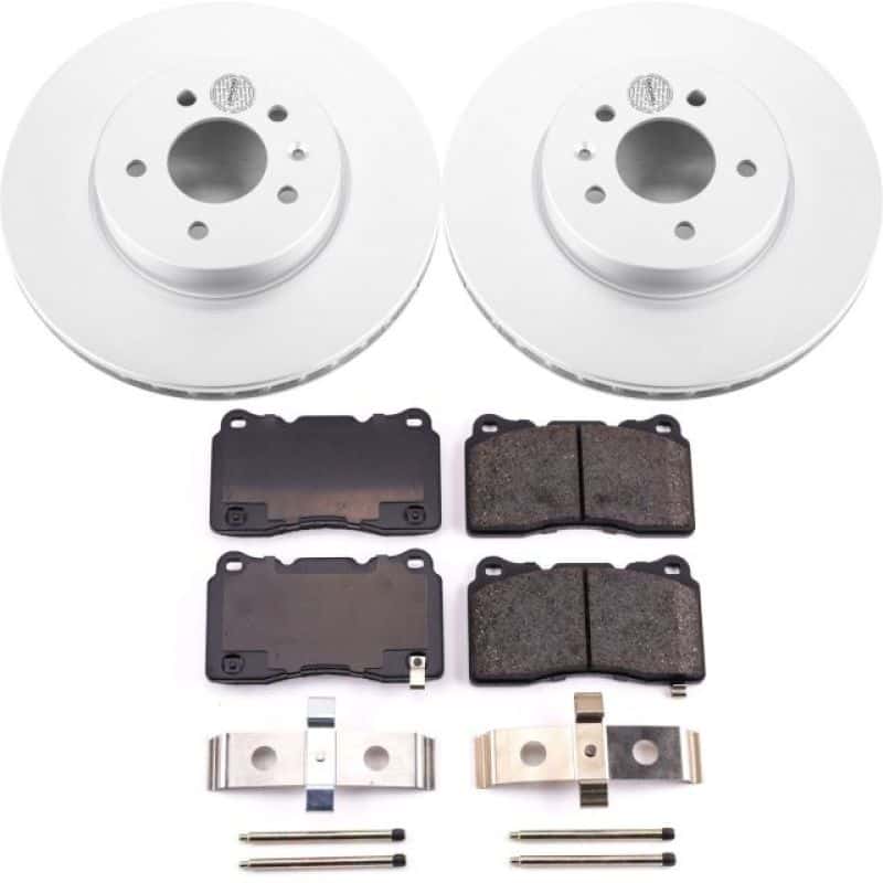 PowerStop — Power Stop 13-18 Cadillac ATS Front Z17 Evolution Geomet Coated Brake Kit - view 1