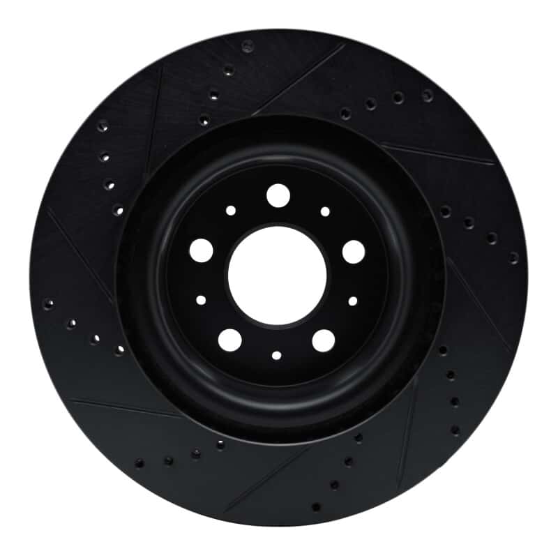 R1 Concepts — R1 17-25 Tesla Model 3 Front Right Drilled & Slotted Black Brake Rotor
R1 Brake Rotor Drill - view 5