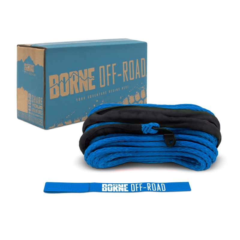 Borne Off-Road — Borne Off-Road Synthetic Rope - 3/8in x 85ft - Blue - view 2