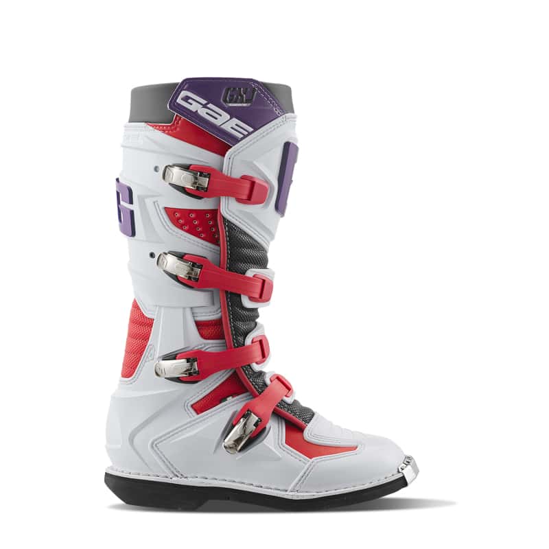 Gaerne — Gaerne GXJ Boot White/Red/Purple Size Youth - 2 - view 1