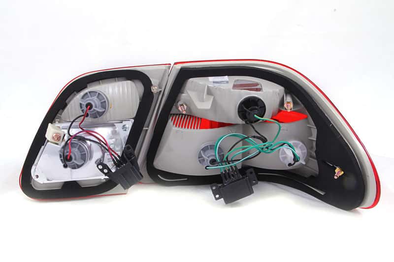 ANZO — ANZO 1996-2002 Mercedes Benz E Class W210 Taillights Red/Smoke G2
TailLightSet - view 4