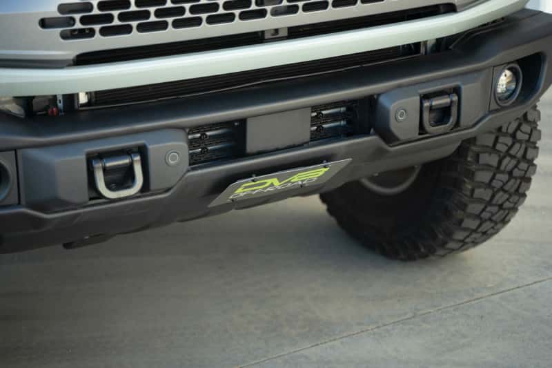 DV8 Offroad — DV8 Offroad 2021 Ford Bronco Capable Bumper Slanted Front License Plate Mount
License Plate Mount - view 3
