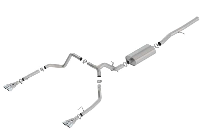 Borla — Borla 19 Chevrolet Silverado/GMC Sierra 1500 6.2L SS Touring Catback Exhaust - Square Chrome Tips
Cat-Back System - view 1