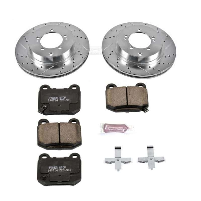 PowerStop — Power Stop 03-06 Mitsubishi Lancer Rear Z23 Evolution Sport Brake Kit - view 1