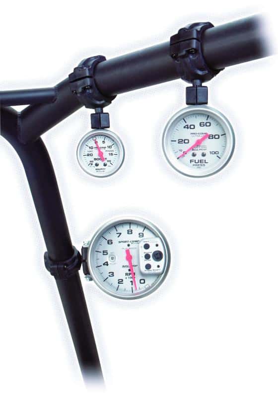 AutoMeter — AutoMeter Gauge Mount Roll Pod For 1.75in. Roll Cage Fits 5in. Pedestal Tach Black
ROLL POD, TACH MNT F - view 2