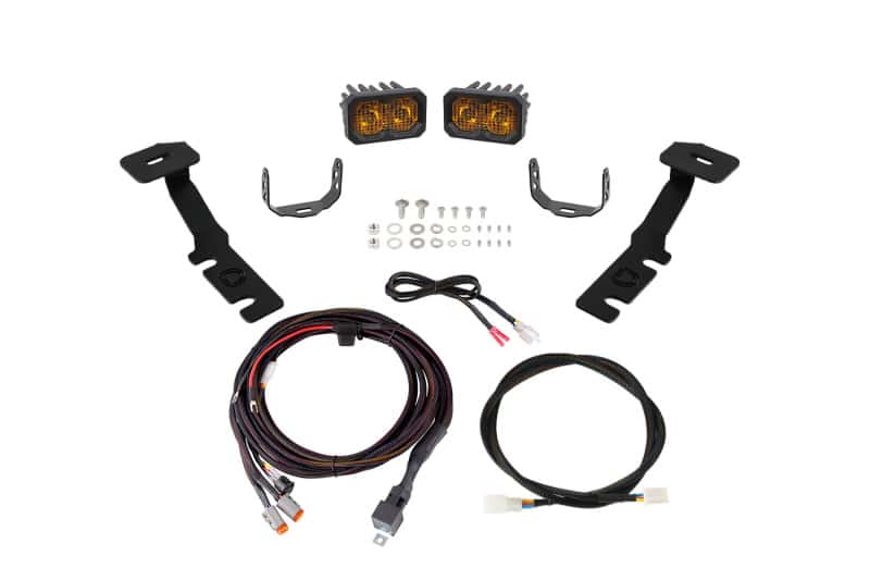 Diode Dynamics — Diode Dynamics 19-25 Toyota RAV4 C2 2.0 LED Ditch Light Kit -  Sport Yellow Combo - view 1