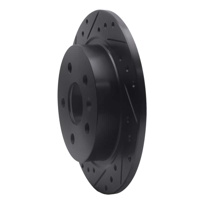R1 Concepts — R1 11-16 Buick Regal Rear Left Drilled & Slotted Black Brake Rotor
R1 Brake Rotor Drill - view 2
