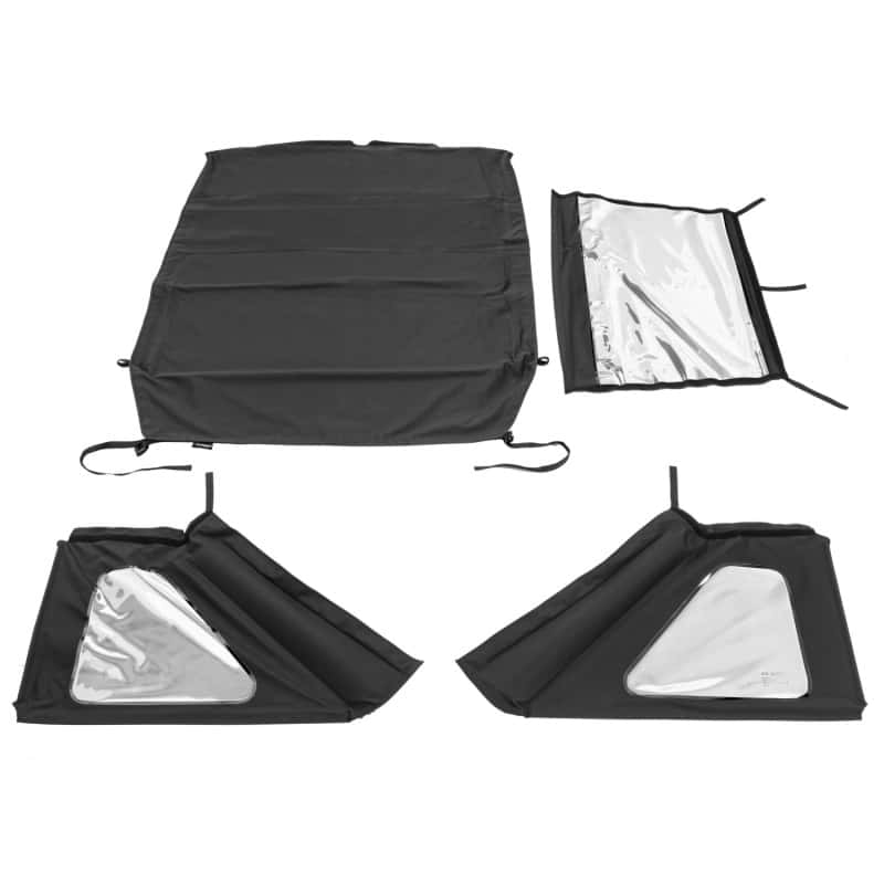 Rugged Ridge — Rugged Ridge 2018+ Jeep Wrangler JLU 4 Dr Black Diamond Stitch Cloth Voyager Top (Tinted)
OFFROAD_TOPS
Top-Soft - view 1