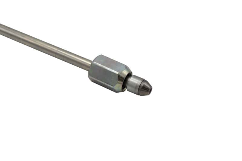 Fleece Performance — Fleece Performance 9in High Pressure Fuel Line (8mm x 3.5mm Line M14x1.5 Nuts) - view 3