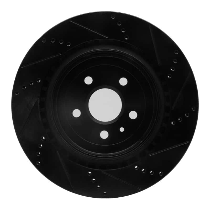 R1 Concepts — R1 09-24 Cadillac CTS Rear Left Drilled & Slotted Black Brake Rotor
R1 Brake Rotor Drill - view 5