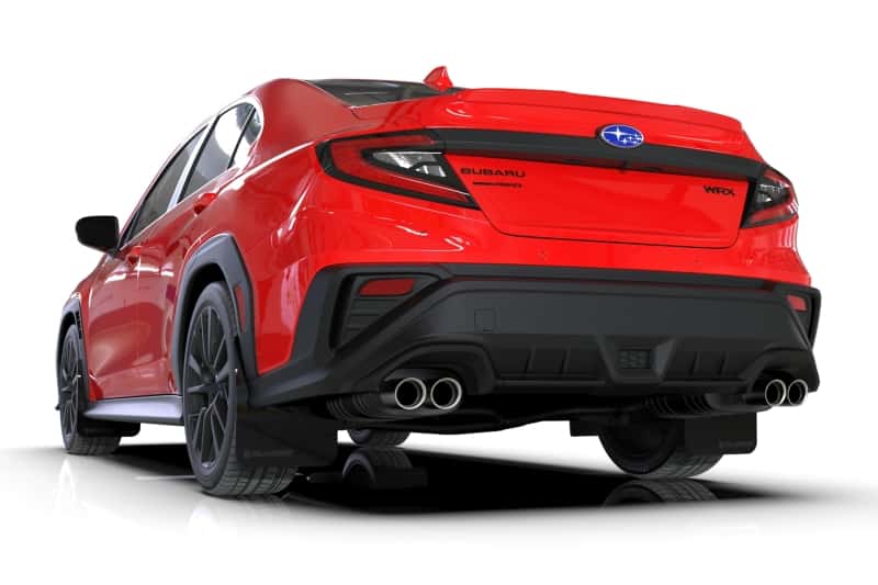 Rally Armor — Rally Armor 22-26 Subaru WRX Black UR Mud Flap Altered Font Met. Blk Logo - view 2