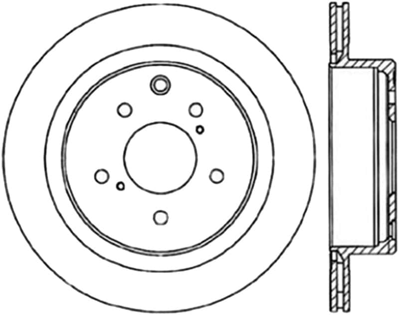 Stoptech — StopTech Power Slot 6/89-96 Nissan 300ZX Slotted & Drilled Left Rear Rotor
Slot/Drill Rotor - view 1