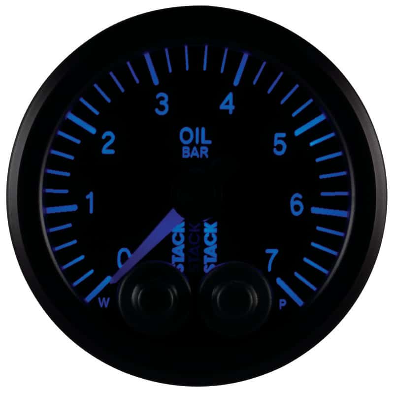 AutoMeter — Autometer Stack 52mm 0-7 Bar M10 Male Pro-Control Oil Pressure Gauge - Black
Ga OilP PC Blk 7 Bar - view 5