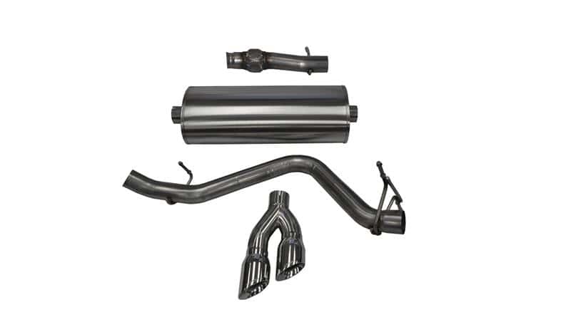 CORSA Performance — Corsa 14-19 GMC Sierra/Chevy Silv 1500 Reg. Cab/Std. Bed 5.3L V8 Polished  Single Side CB Exhaust
Exhaust - view 2