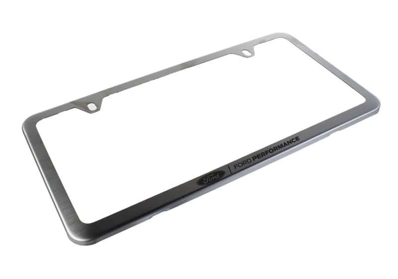 Ford Racing — Ford Racing Slim License Plate Frame - Brushed Stainless Steel - view 4