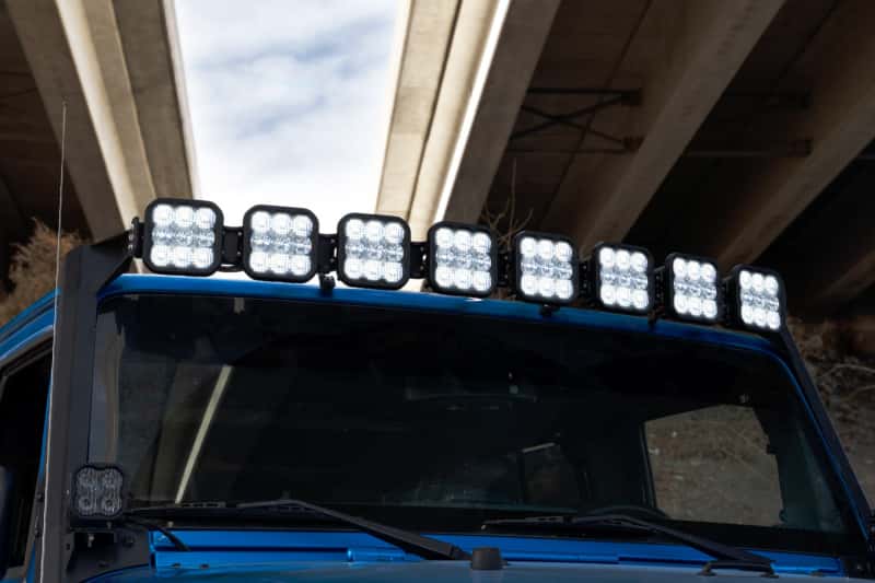 Diode Dynamics — Diode Dynamics Jeep JK SS5 Sport CrossLink Windshield - Yellow Combo Lightbar Kit - view 2
