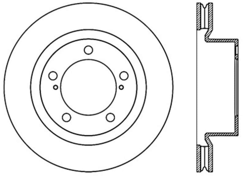 Stoptech — Stoptech 08-11/13-18 Toyota Land Cruiser Front Premium High Carbon Cryo Brake Rotor
Disc Brake Rotor
Cryostop Rotor - view 4
