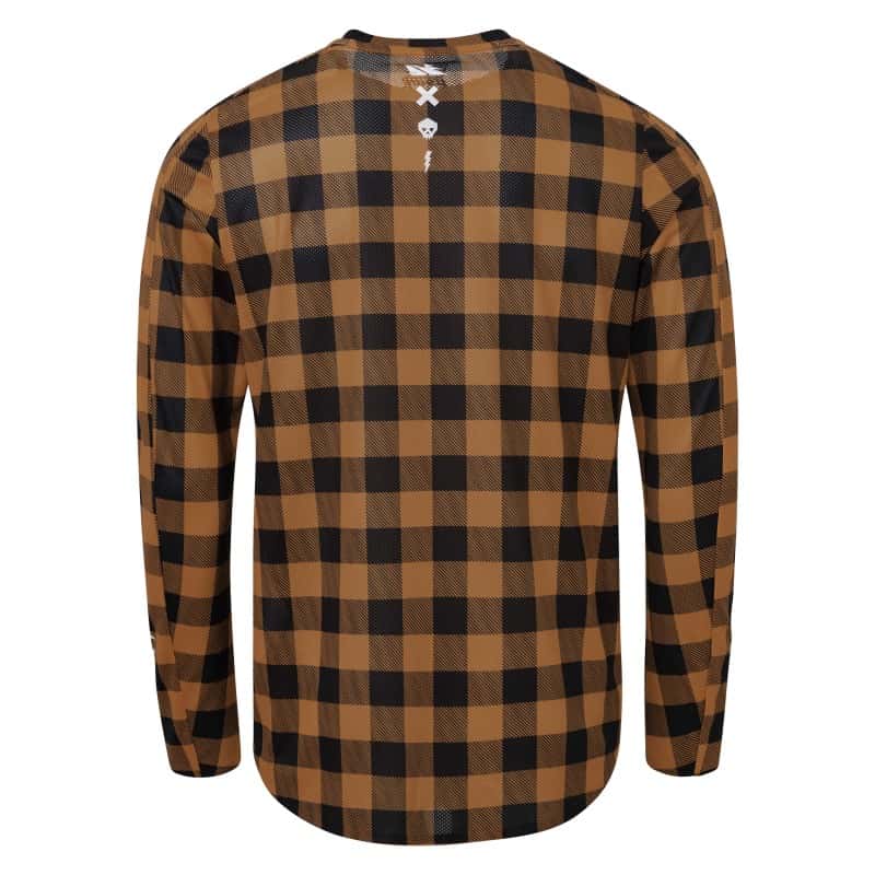 USWE — USWE Flannel Long Sleeve Lightweight Off-Road Jersey Bronze - XS - view 3