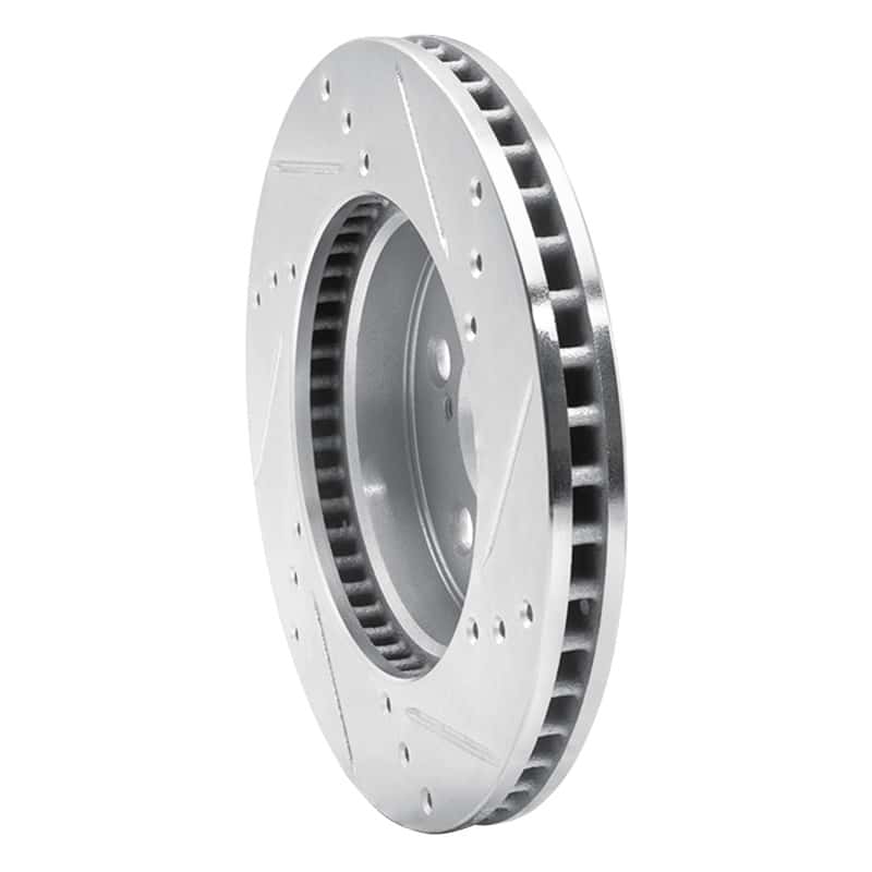 R1 Concepts — R1 16-22 Toyota Prius Front Left Drilled & Slotted Silver Brake Rotor
R1 Brake Rotor Drill - view 4