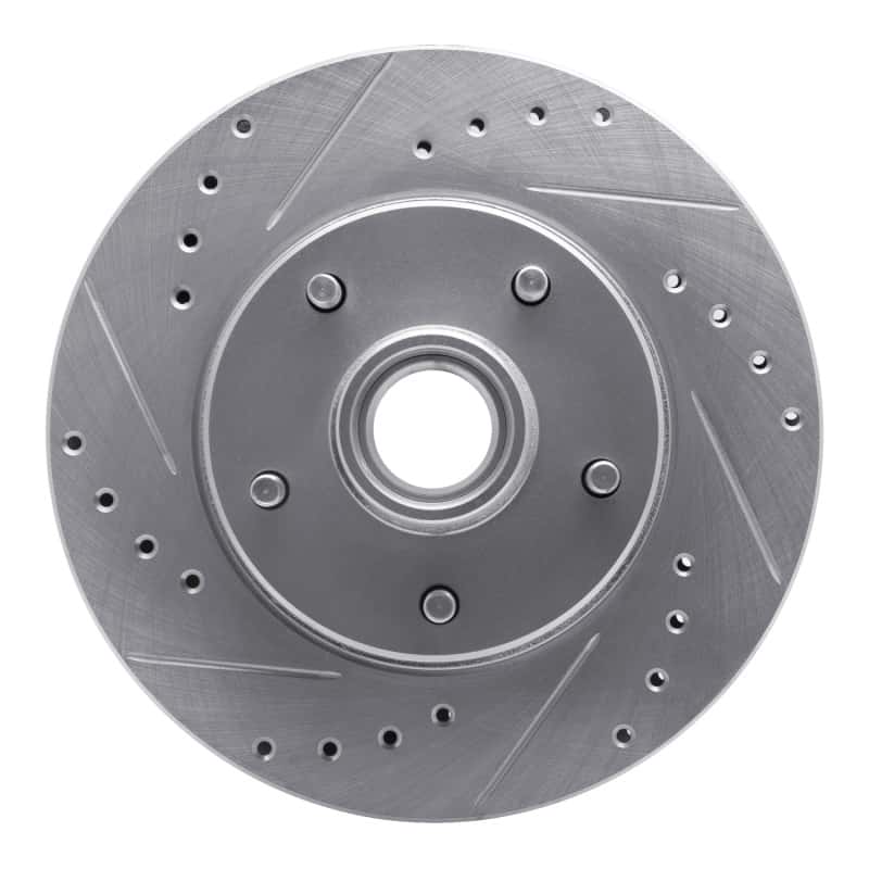 R1 Concepts — R1 1978-1990 Buick Skylark Front Left Drilled & Slotted Silver Brake Rotor
R1 Brake Rotor Drill - view 1