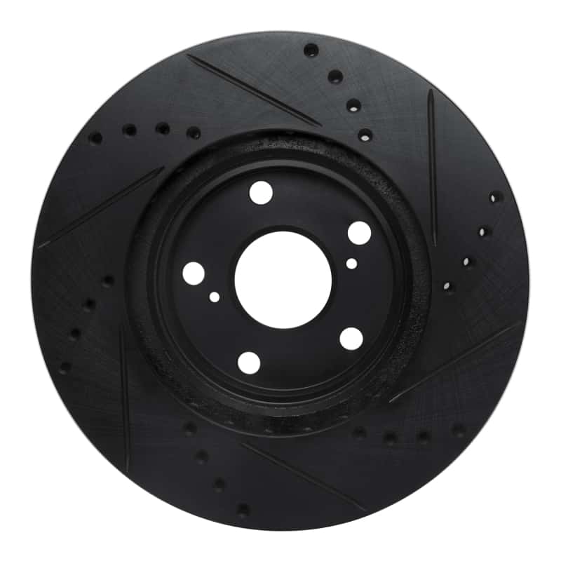 R1 Concepts — R1 99-07 Lexus ES330 Front Left Drilled & Slotted Black Brake Rotor
R1 Brake Rotor Drill - view 5
