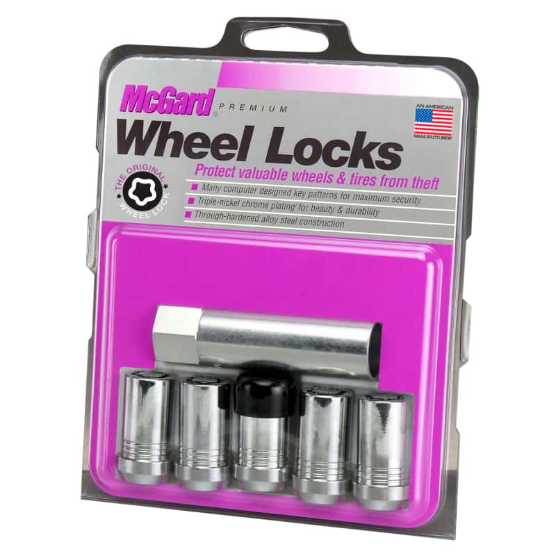 McGard — McGard Wheel Lock Nut Set - 5pk. (Cone Seat Tuner) M14X1.5 / 22mm Hex / 1.648in OAL - Chrome - view 3
