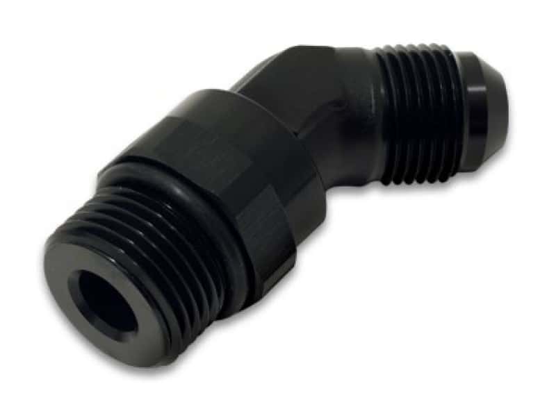 Vibrant — Vibrant -8AN Male to Male -6AN Straight Cut 45 Degree Adapter Fitting - Anodized Black
-8AN-6ORBMLSwivl45Dg - view 3