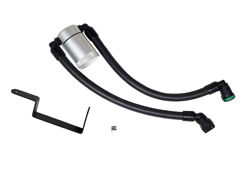 J&L — J&L 13-19 Ford Explorer Sport EcoBoost V6 Passenger Side Oil Separator 3.0 - Clear Anodized
Oil Separator - view 1