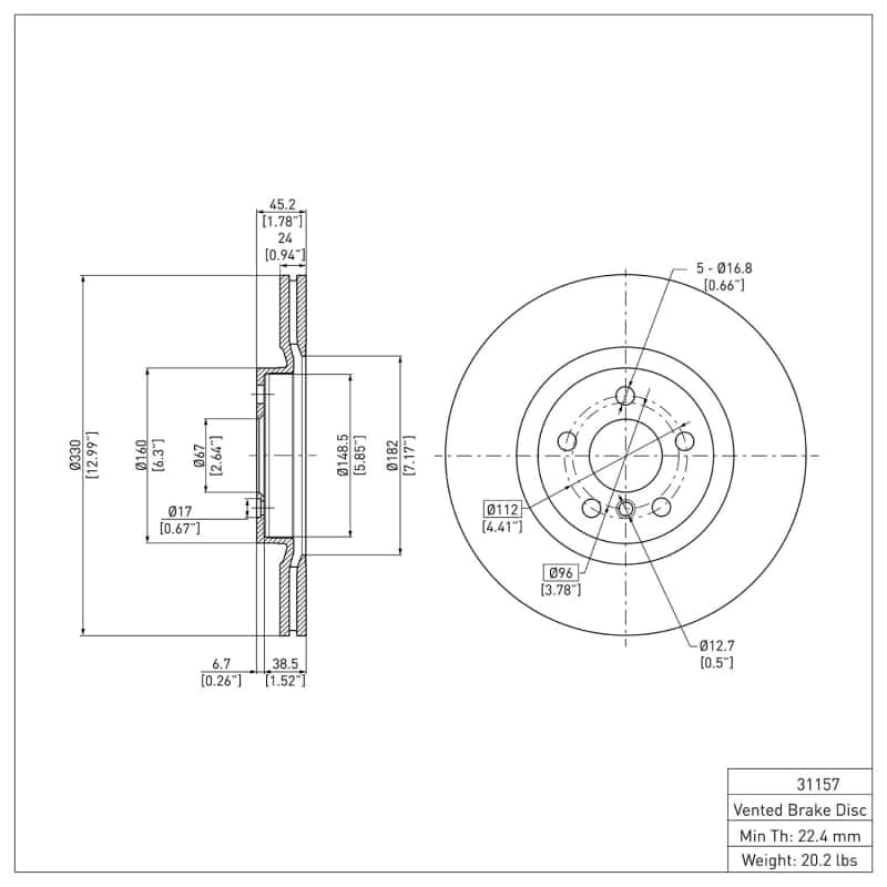 DFC — DFC 15-25 BMW X2 Front GeoSPEC Coated Rotor
DFC Brake Rotor - view 6