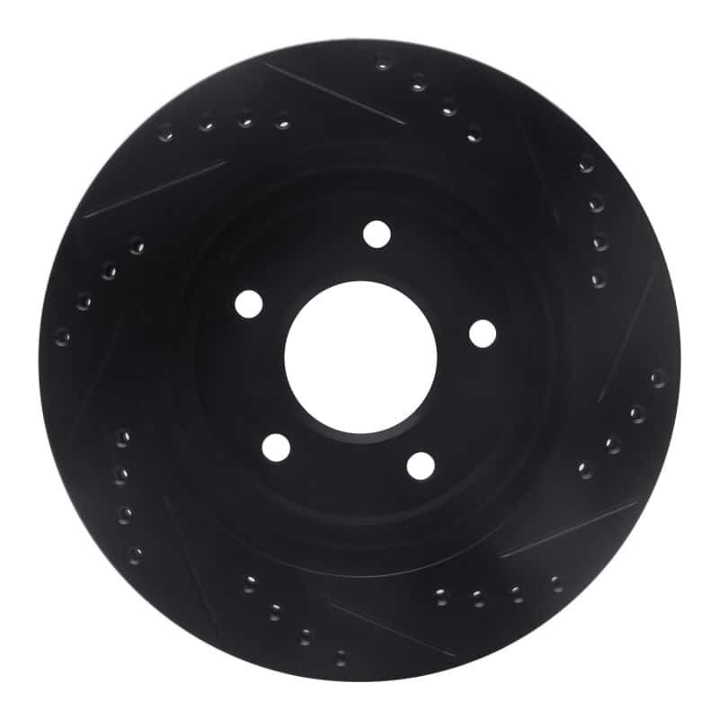 R1 Concepts — R1 94-01 Buick Regal Front Left Drilled & Slotted Black Brake Rotor
R1 Brake Rotor Drill - view 5