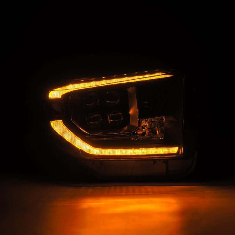 AlphaRex — AlphaRex 14-21 Toyota Tundra NOVA-Series LED Proj Headlights Blk w/Actv Light & Seq. Sig + DRL
Projector Headlights - view 3